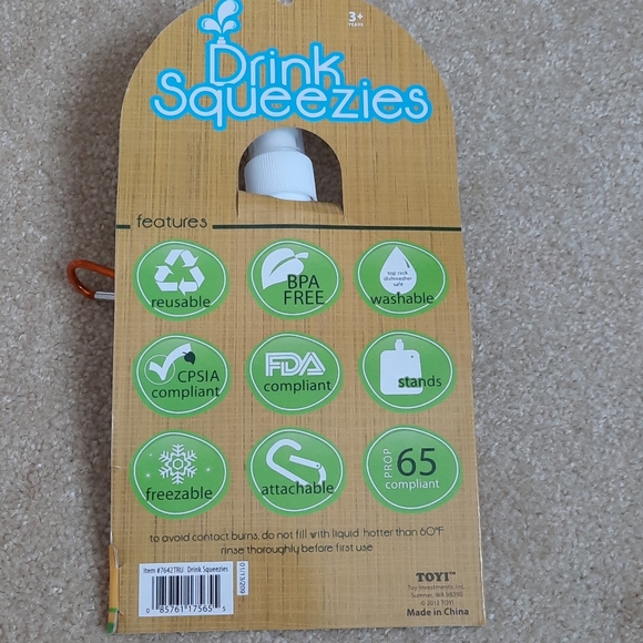 3 for $30. Monkey reusable water bottle - Picture 4 of 4